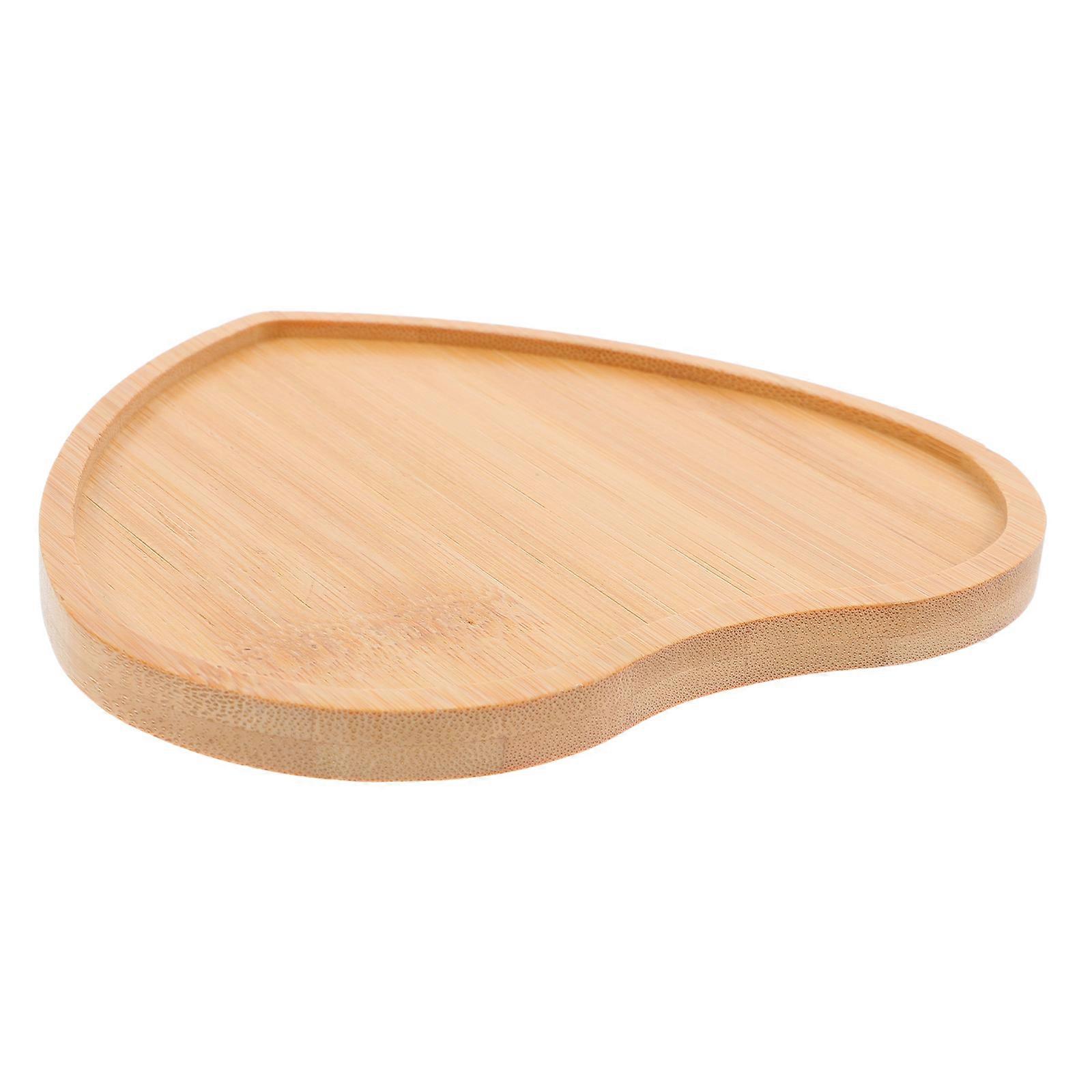 Khaki Blank Bamboo Coaster for Craft DIY Mosaic Base Tray