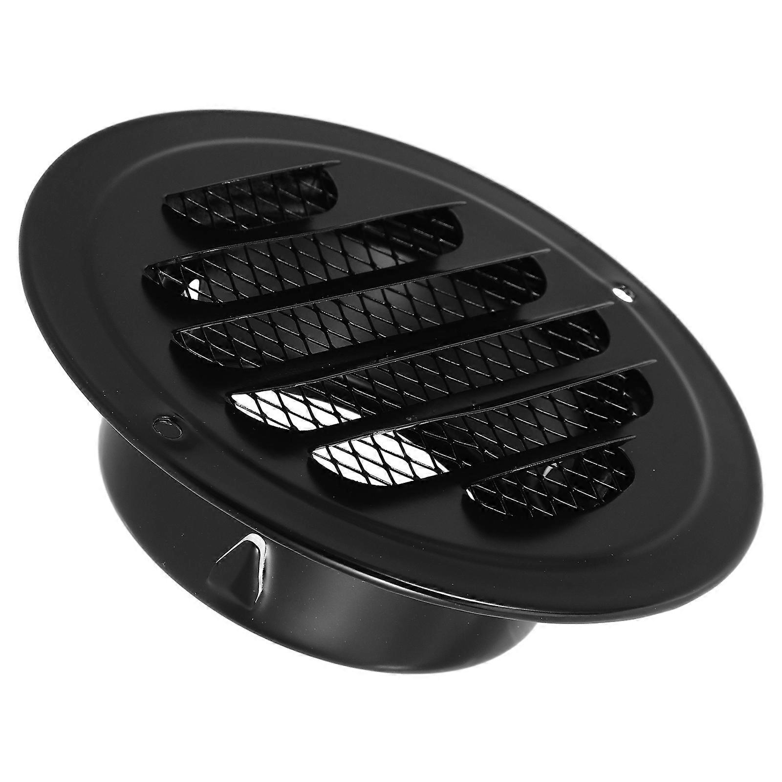 Black Round Vent Cover for Air Conditioning Soffit Vent Cover