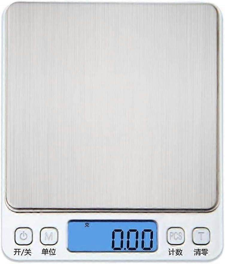 Digital Kitchen Scale with Precise Weight Measurement, Stainless Steel, Tare Function for Baking and Coffee
