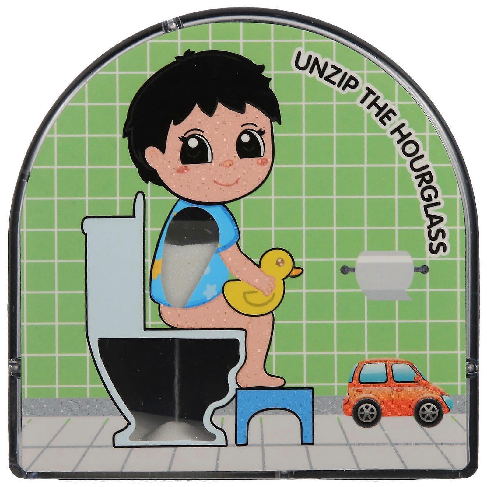 Bathroom Sand Timer for Healthy Habits with Fun Vibrant Patterns Toilet Hourglass for Restroom