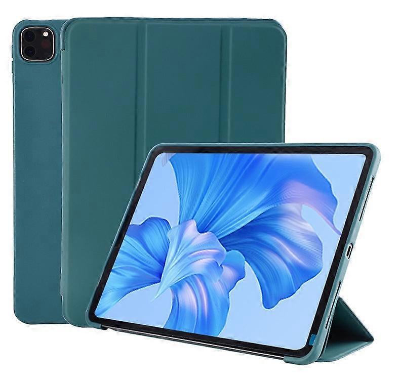 Capa elegante de silicone verde meia-noite para iPad 5/6/air 1/2 de 9,7 polegadas.
