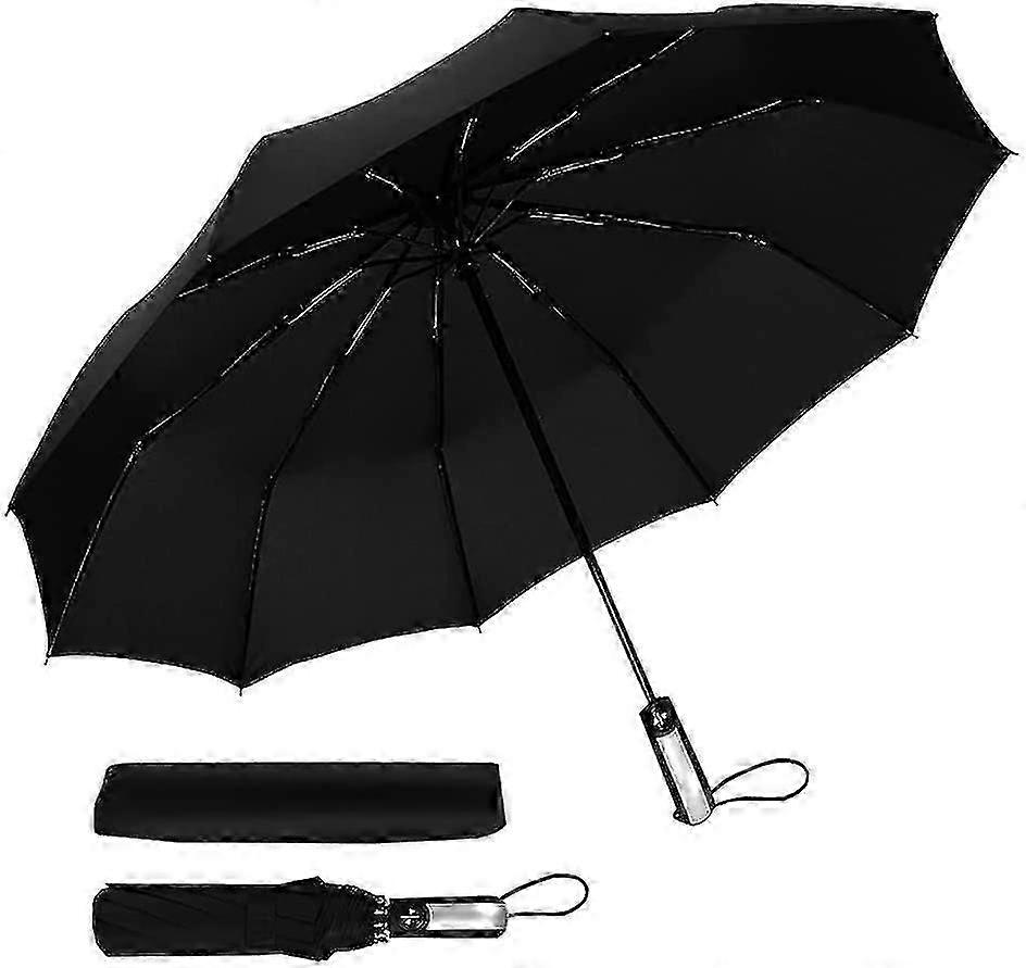 Windproof 10-bone Folding Umbrella That Automatically Opens And Closes Uv-proof 25-26s