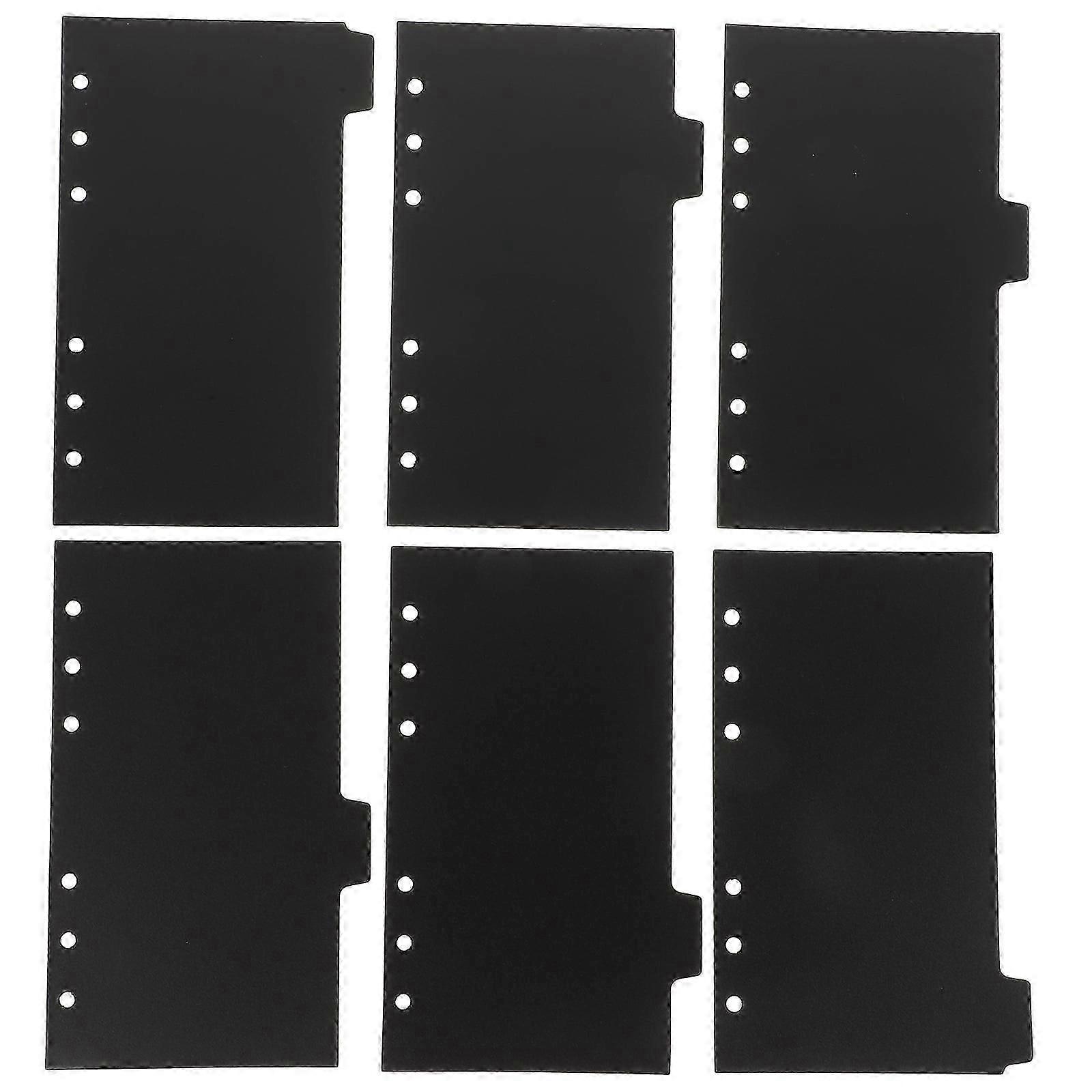 6 Sheets Binder Dividers Binder Notebook Indexing Page Notebook Page Divider for Binders