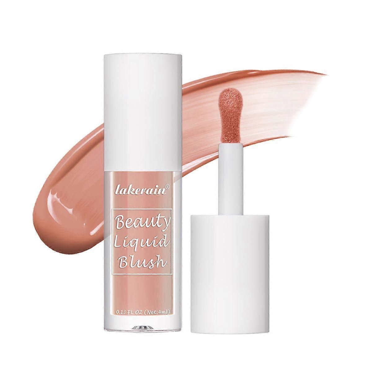 Liquid Blush for Cheeks Warm Peach Shade, Weightless Cream Formula, Buildable Shimmer Glow