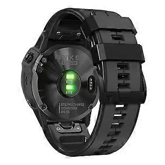 For Garmin Descent G1/Fenix 7/Fenix 6 Pro/Fenix 5 Plus Dual Color Silicone Wrist Strap Smart Watch B