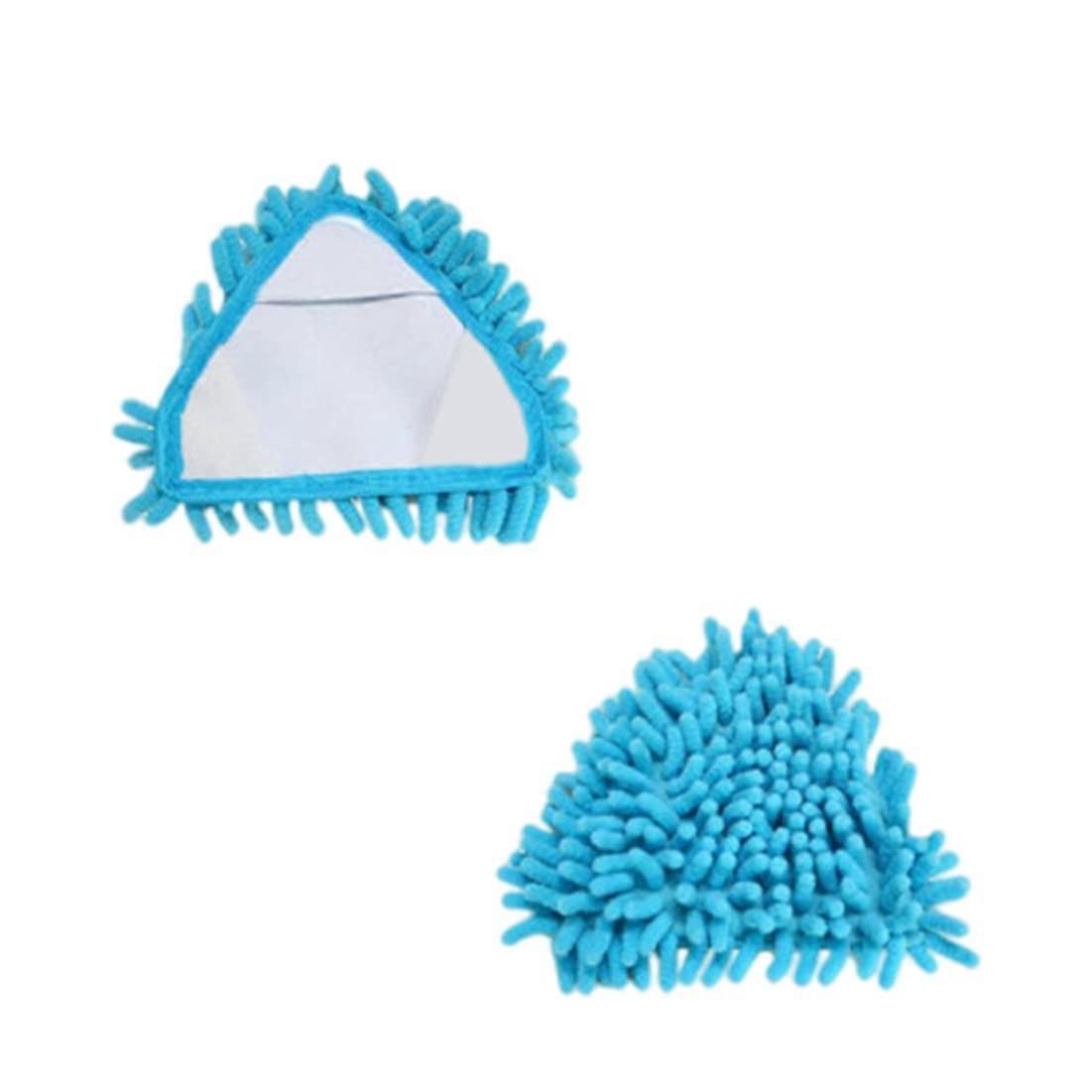 Triangle Mop Head Replacement - 2PCS Absorbent Microfiber Chenille Mop Brush Heads for Deep Cleaning Compatible with Standard Mops
