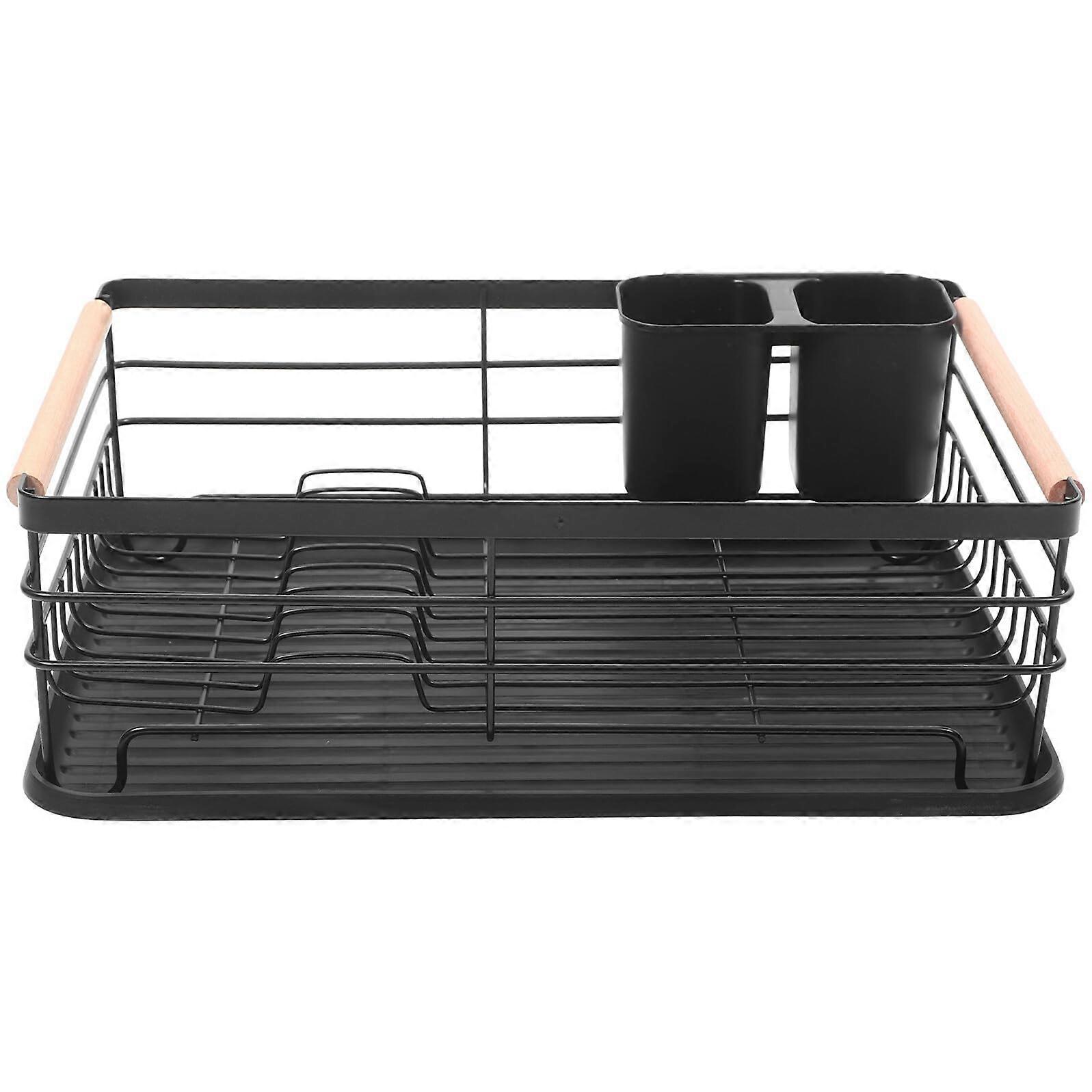 Rustproof Dish Drying Rack with Drainboard for Countertop and Cabinet SpaceSaving Organizer