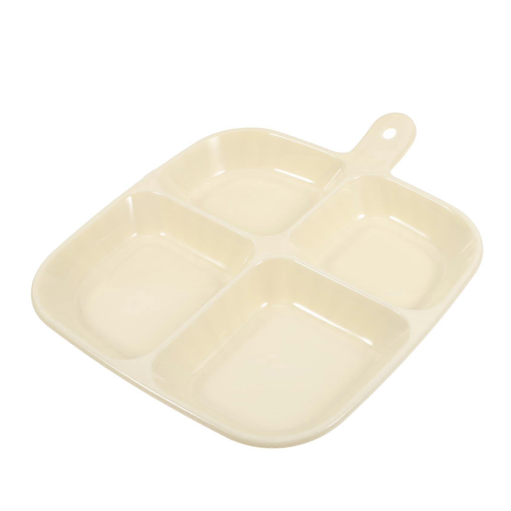 Garlic Mincer Kitchen Organizer Tray with MultiCompartment SpaceSaving Design in Beige