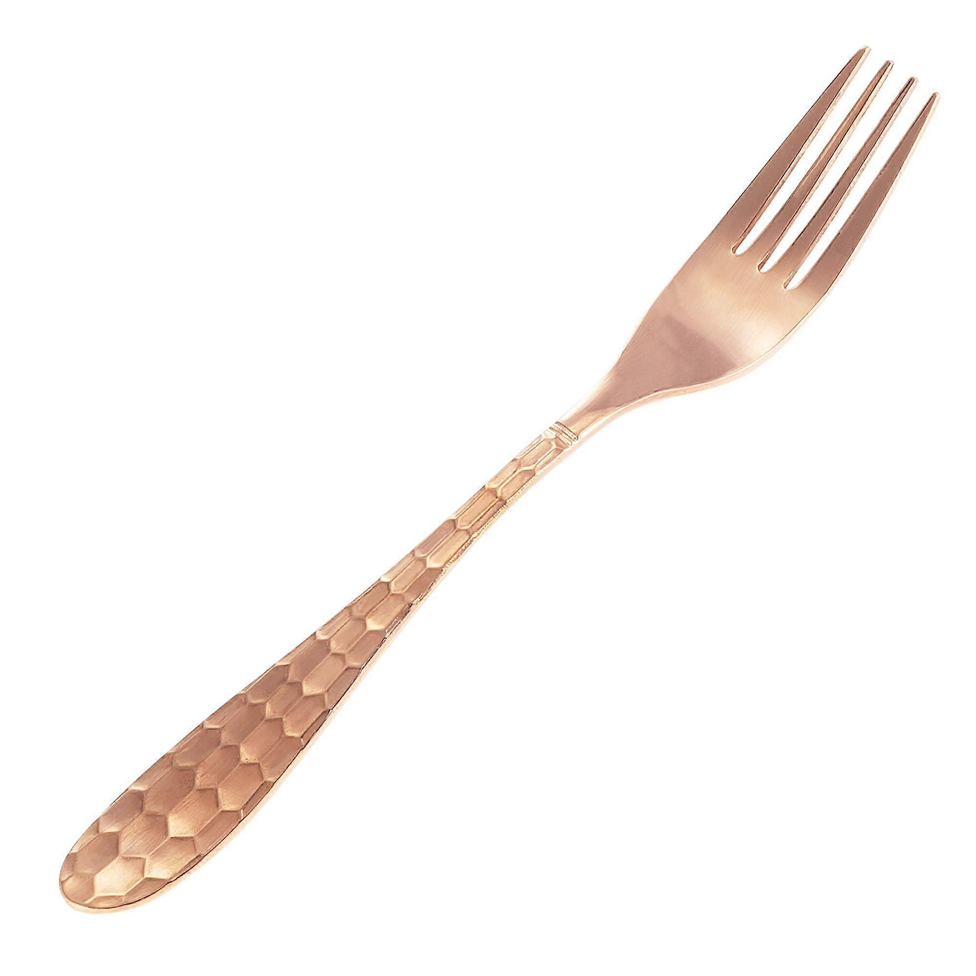 Pure Copper Dinner Forks 100% Copper Table Flatware for Dining, Weddings and Parties