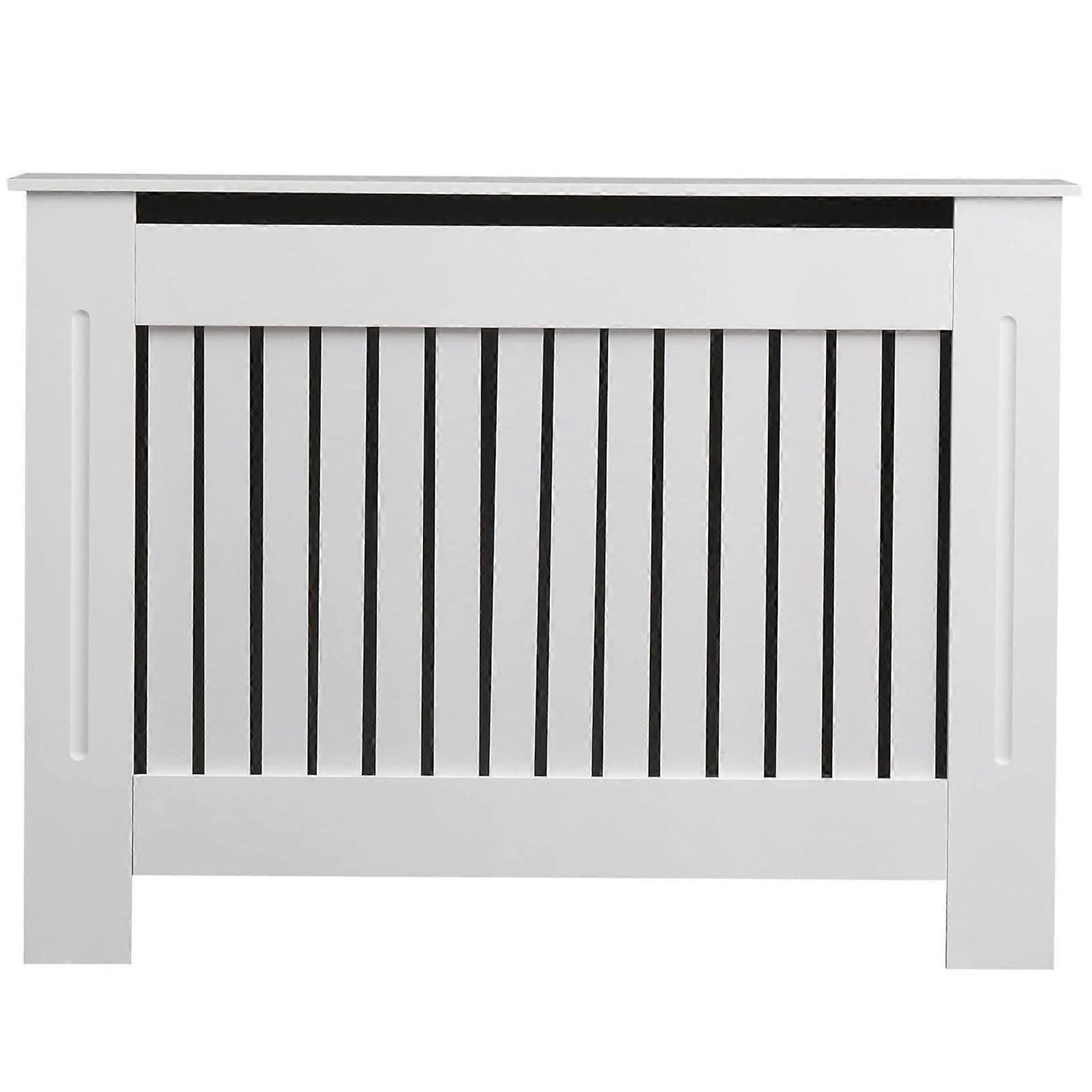 Couvercle de radiateur blanc 92cm de hauteur MDF Armoire Grill Étagère Clôture Panneau Barrière