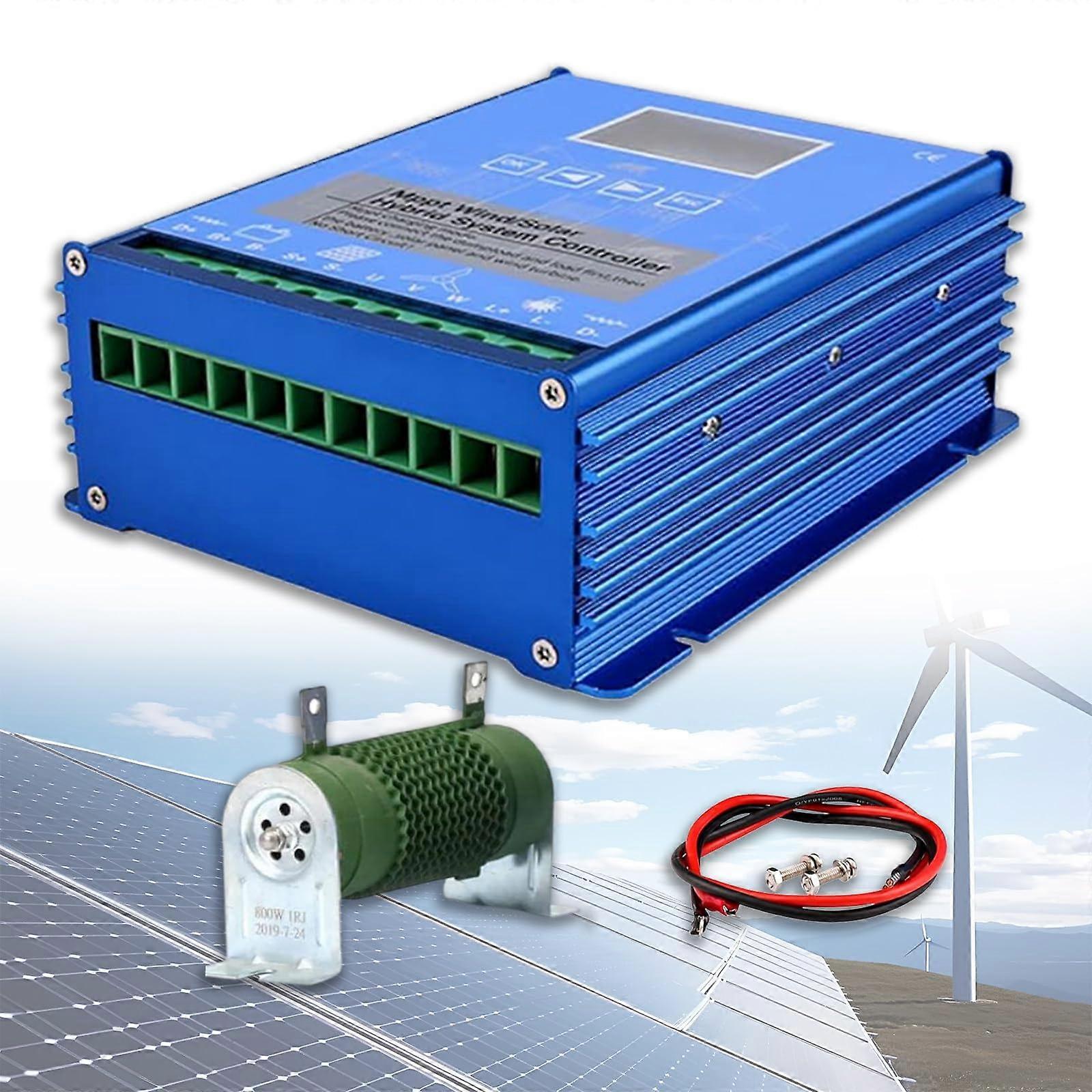 MPPT Hybrid Wind Solar Charge Controller 12000W 12V LCD with Dump Load and System Protection