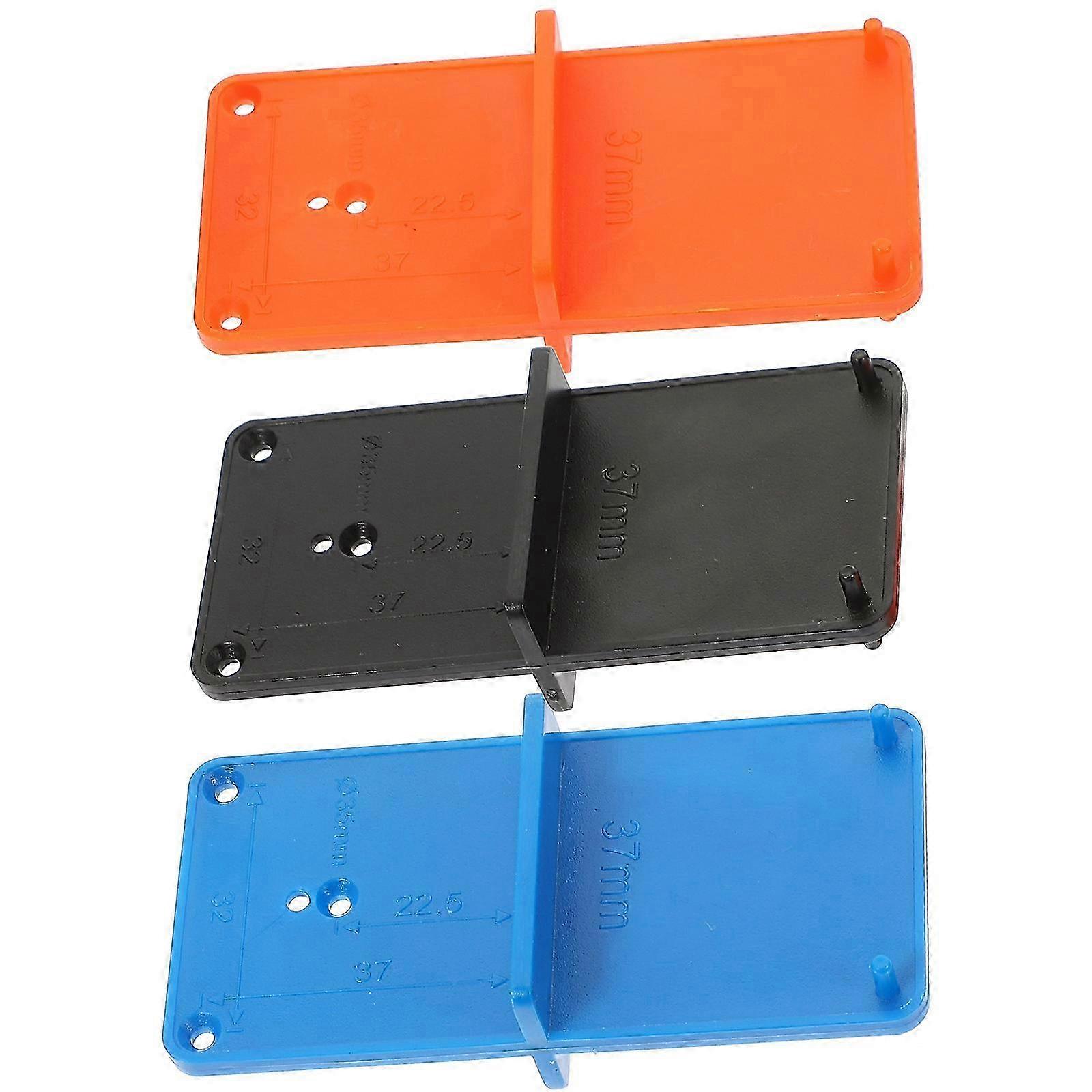 Drill Guide Locator Cabinet Handle Jig Diy Projects Abs Material Multi-Functional Design 3Pcs