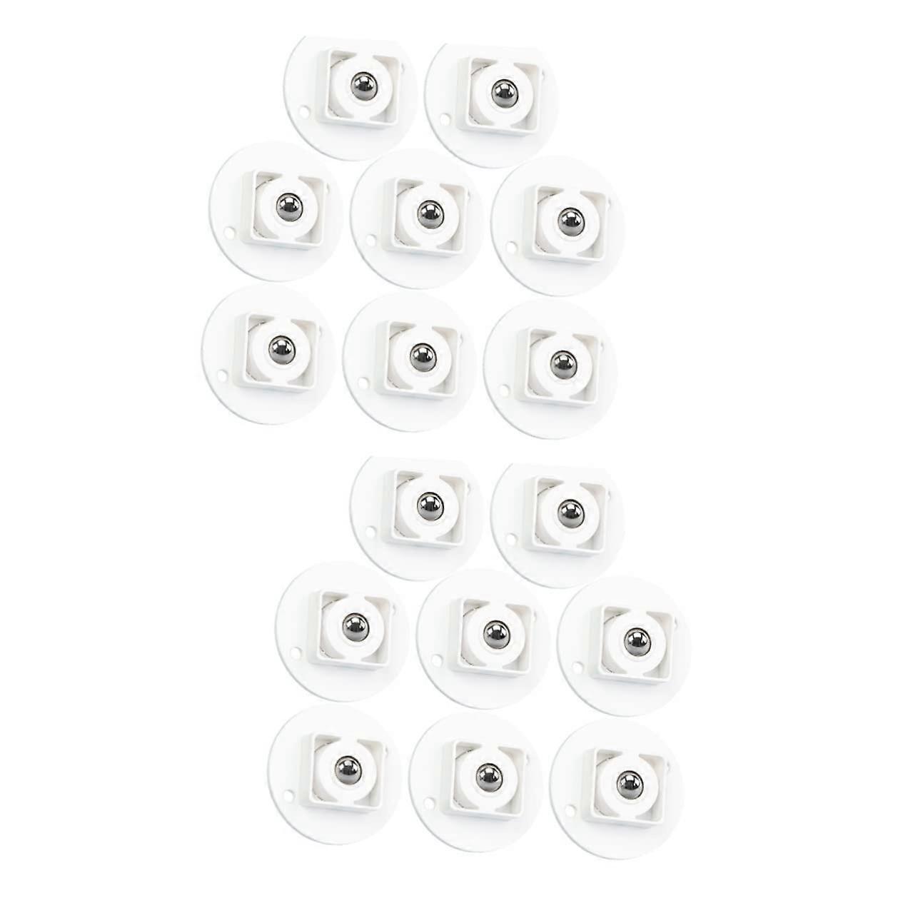 16pcs Self Adhesive Caster Wheels for Storage Boxes Trash Cans Flower Pots Easy Install Silent Roll