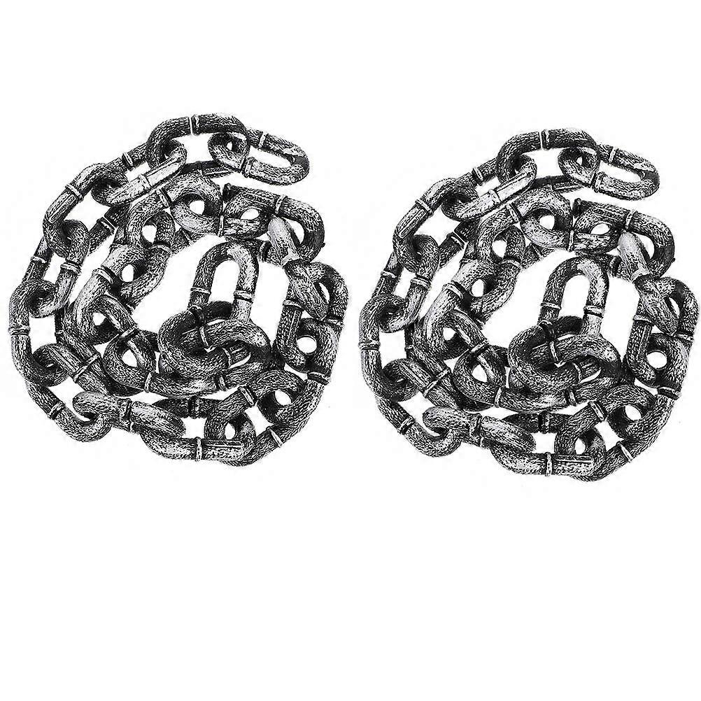 Halloween Plastic Chain Simulation Decoration for 2Pcs Party Props