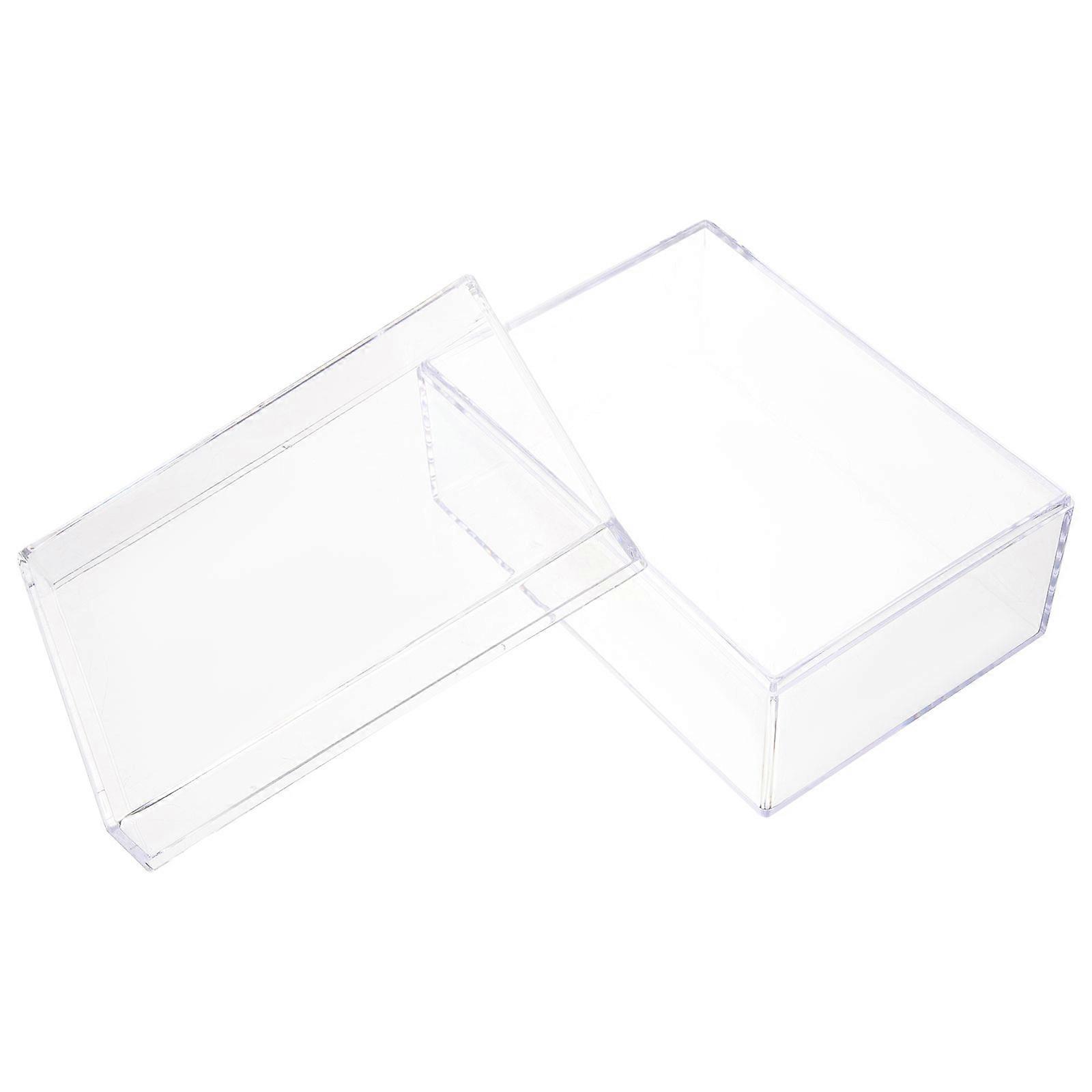 Playing Card Case Plastic Box for Storage Use with Lid Clear