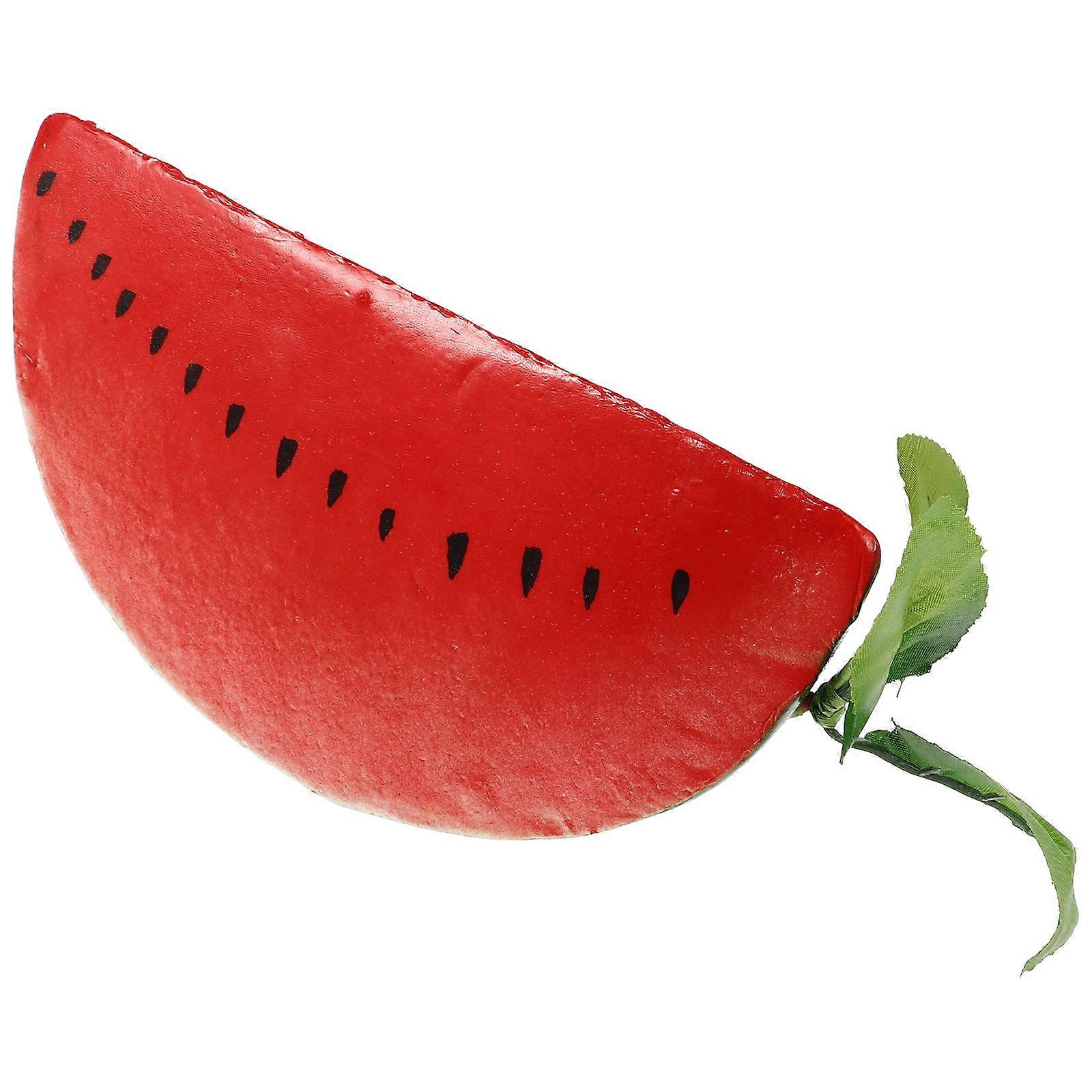 Watermelon Model Artificial Watermelon Slice for Decor 2Pcs