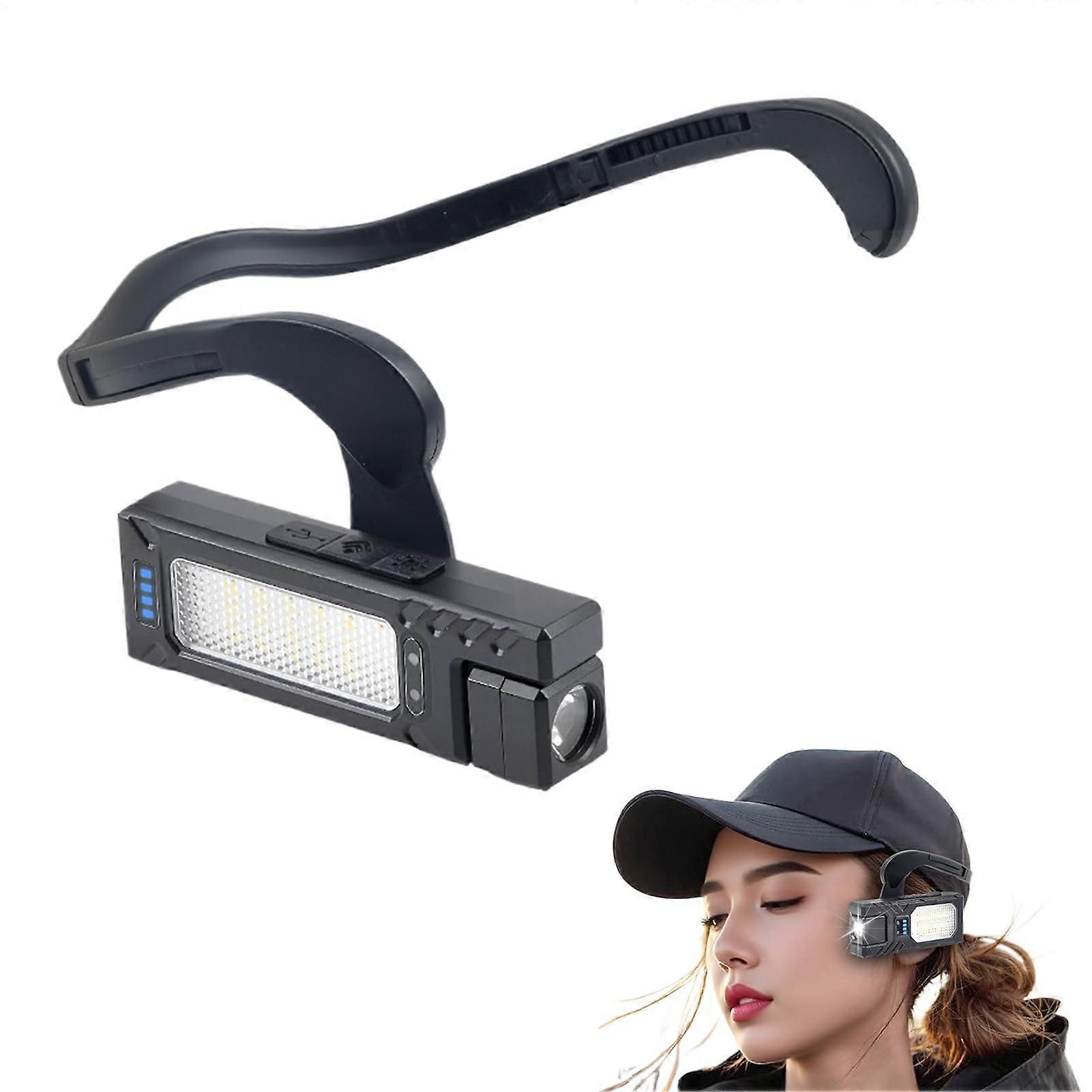 LED Headlamp Rechargeable with Motion Sensor and Red Light, Waterproof for Hiking Camping