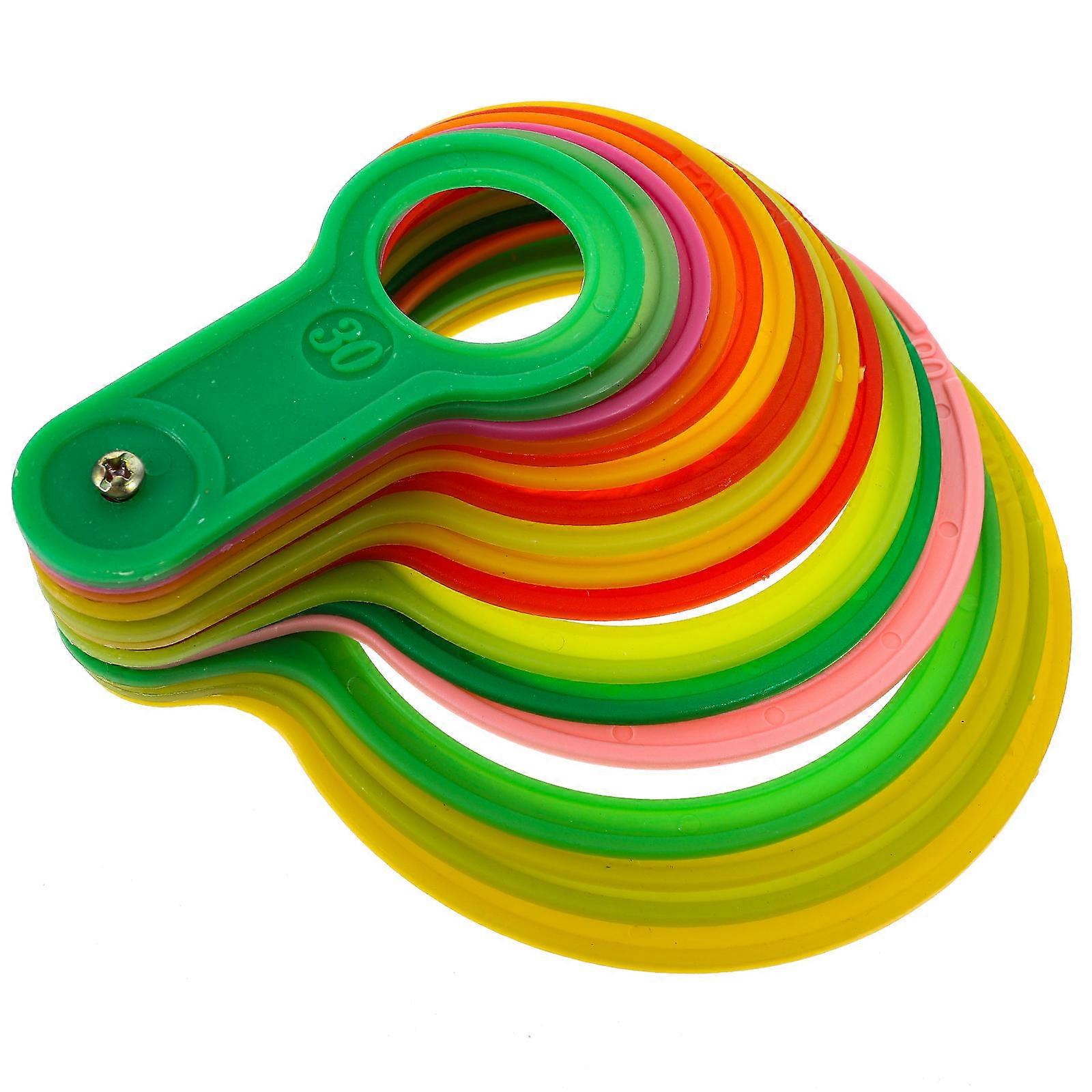 Measuring Lap for Fruits Plastic Diameter Gauge Tool 4Sets