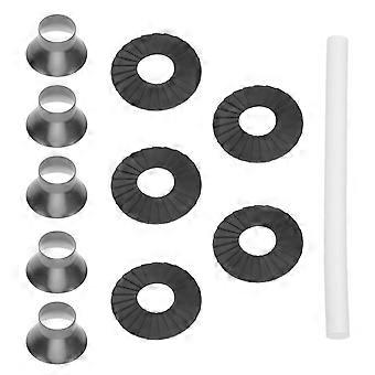 5 tappi per punte di ombrello adatti a pali da 10 mm - Tappi di ricambio per estremità di ombrello - Protezione impermeabile in metallo per punte di ombrello, ghiera di riparazione per pali dritti da esterno