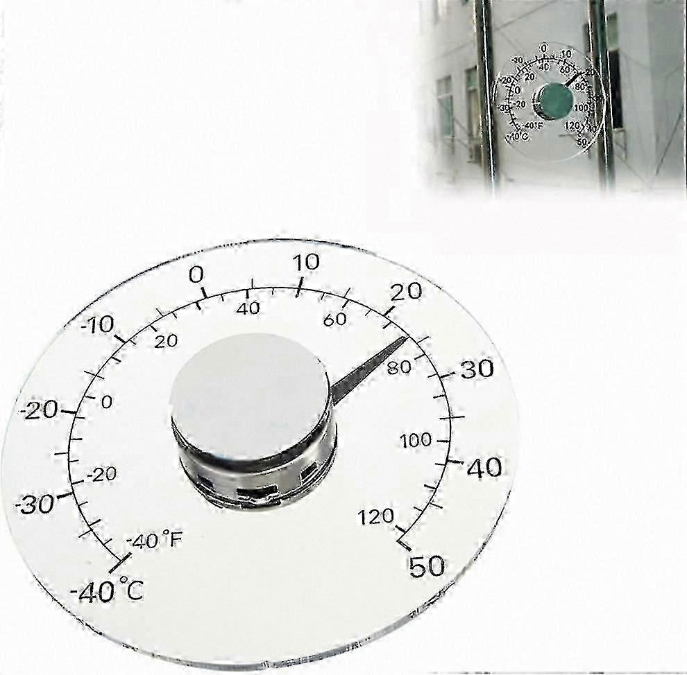 Weatherproof Adhesive Thermometer for Outdoor Window Temperature Tracking