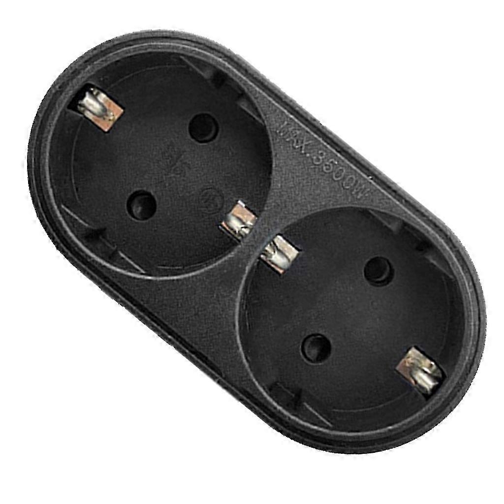 Space Saving Power Socket Expander Adapter 2 Ports PP