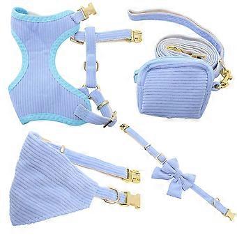 Set di collare, pettorina, guinzaglio e bandana per cani di piccola taglia (4 set)