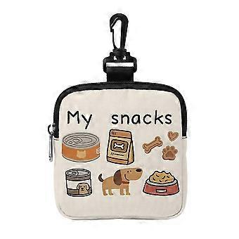 Portable Zippered Polyester Dog Training Treat Pouch for Pet Food Storage