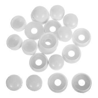 Playground Facilities White Plastic Nut Caps for Bolt Protection 10Pcs