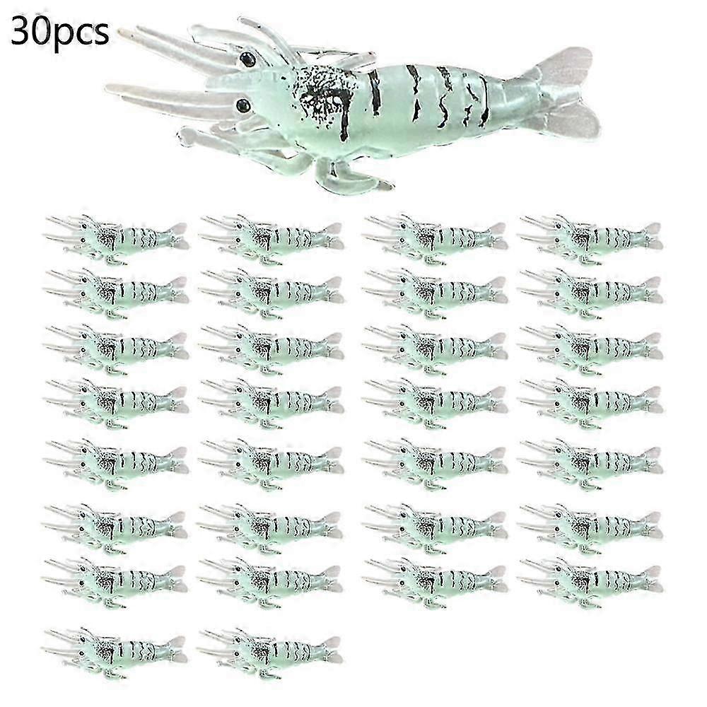 Leuchtköder Köder Köder 4Cm kleine Garnele mit Haken Soft Bait Simulation
