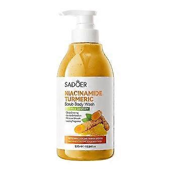 520 ml gurkemeje kropsvask, niacinamid gurkemeje scrub krop & rens glansfuld