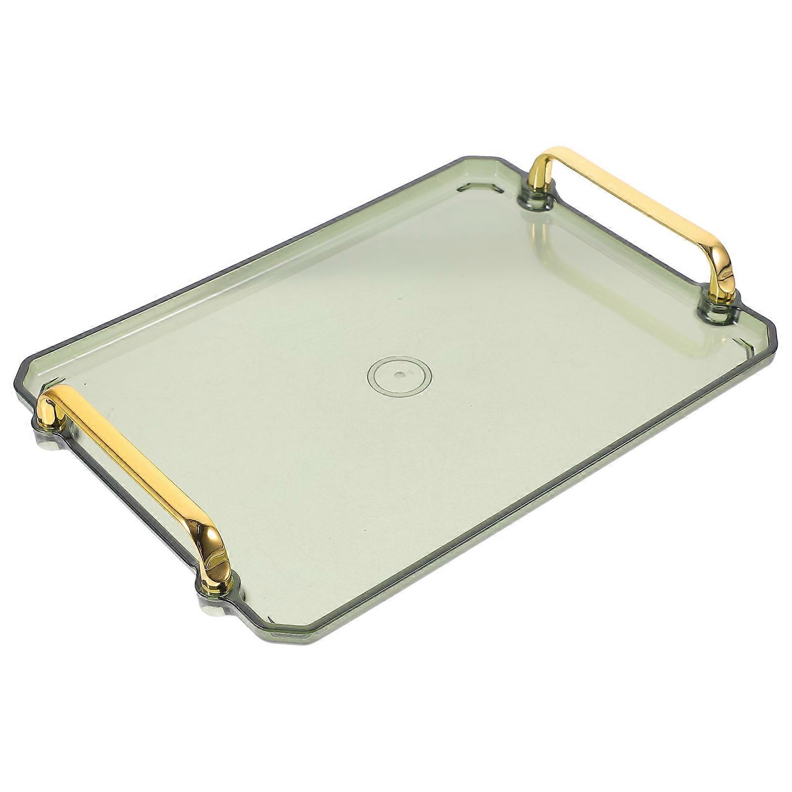 Rectangular Serving Tray for Use with Dual Handle Green PP Tray