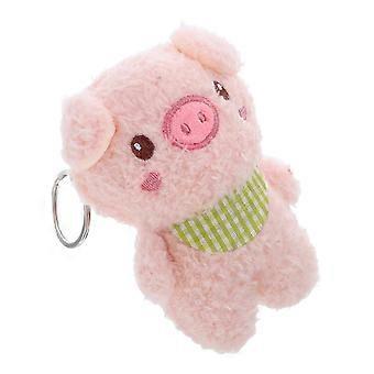 Soft Plush Pig Keychain Pendant, Pink, For Bag Hanging Decor