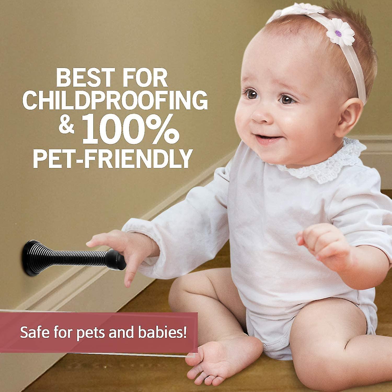 3 1 inch Spring Door Stopper 3 pack Flexible Spring Design Durable And 3-1-inch-spring-door-stopper-3-pack-flexible-spring-design-durable-and