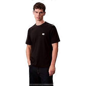 T-shirt gaufré à badge pour homme Calvin Klein