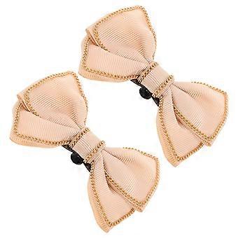 2 Pcs Bowknot Sapato fivela: Elegant Bow Shoe Clips - Mulheres Fivelas de Bowknot Destacáveis - Clip-On Sandália Acessórios para Saltos Flats e Sandálias