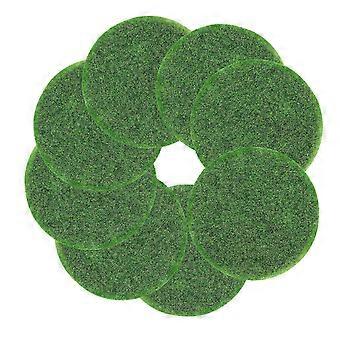 Tappetino in erba artificiale per giardino delle fate per decorazione, 8 pezzi, miniatura rotonda