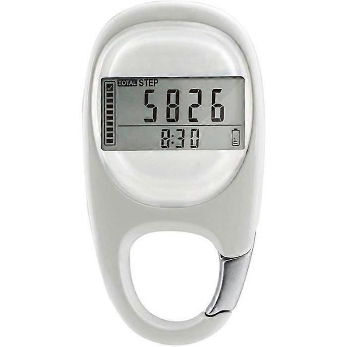 3D Pedometer with Clip, Portable Step Counter, Accurate Step Tracking, 7 Days Activity Time Memory