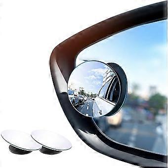 Set van 2 dodehoekspiegels voor auto's Convexe achteruitkijkspiegel 360 draaibaar waterdicht voor universele auto's