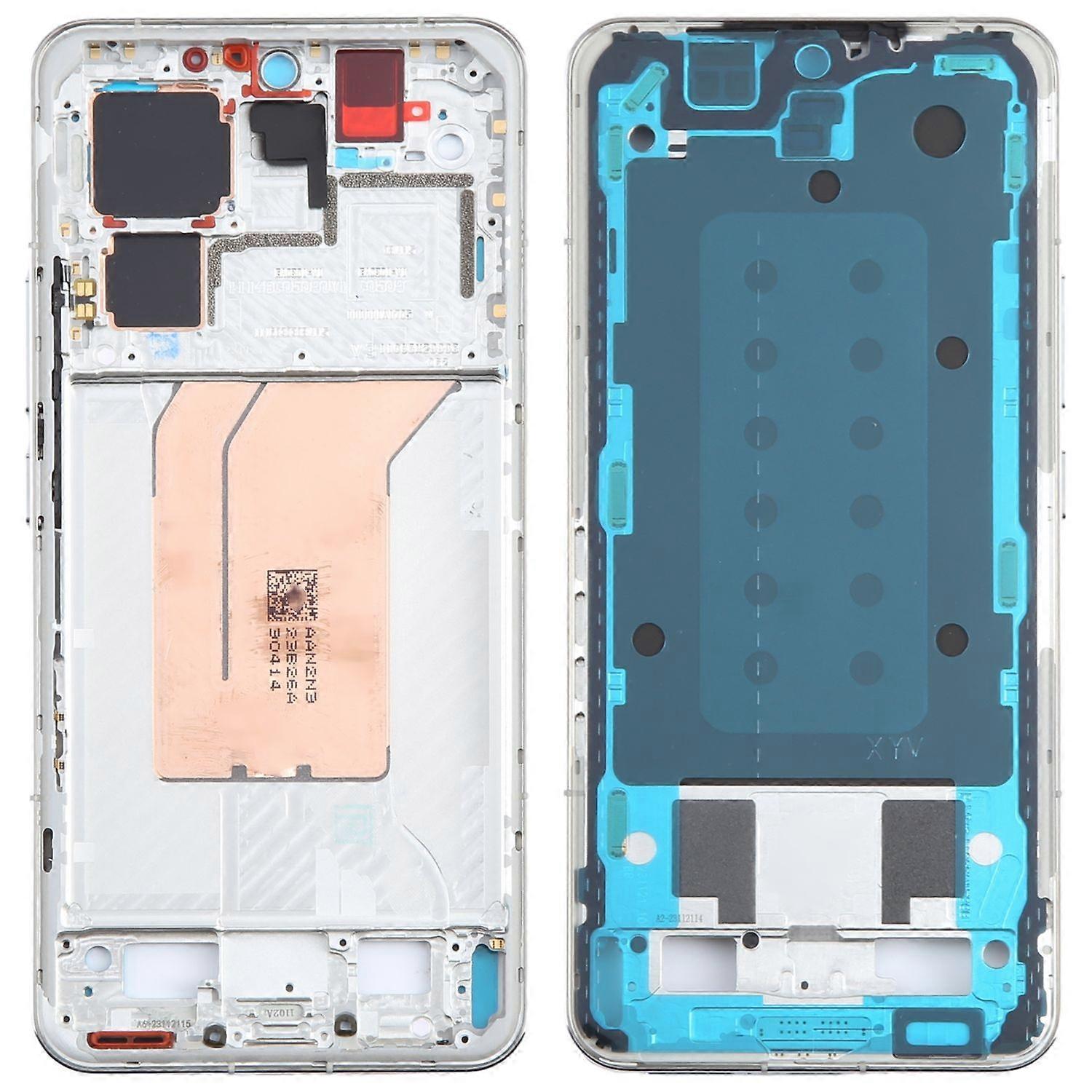 For Xiaomi 14 Pro Display Frame Front Housing Frame Bezel Replacement Part Silver