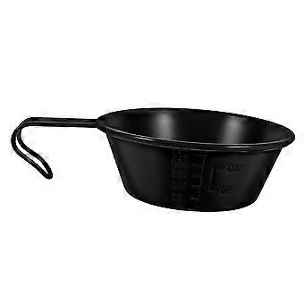 Stainless Steel Camping Bowl with Handle, Durable Lightweight Outdoor Cooking Dish for Hiking and Picnics