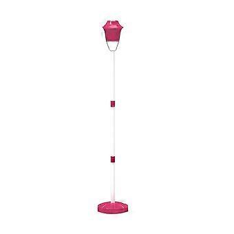 Electric Light and Sound Bubble Torch Street Lamp Toy with 360-Degree Leak-Proof Design for Outdoor Garden Play, Blue or Pink