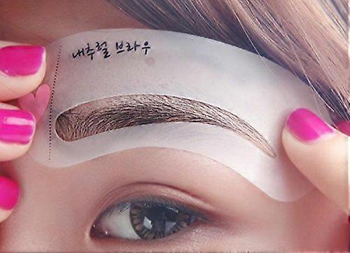 Eyebrow Stencils Kit for Consistent Brow Shaping, 3 Reusable Plastic Templates for Easy Makeup