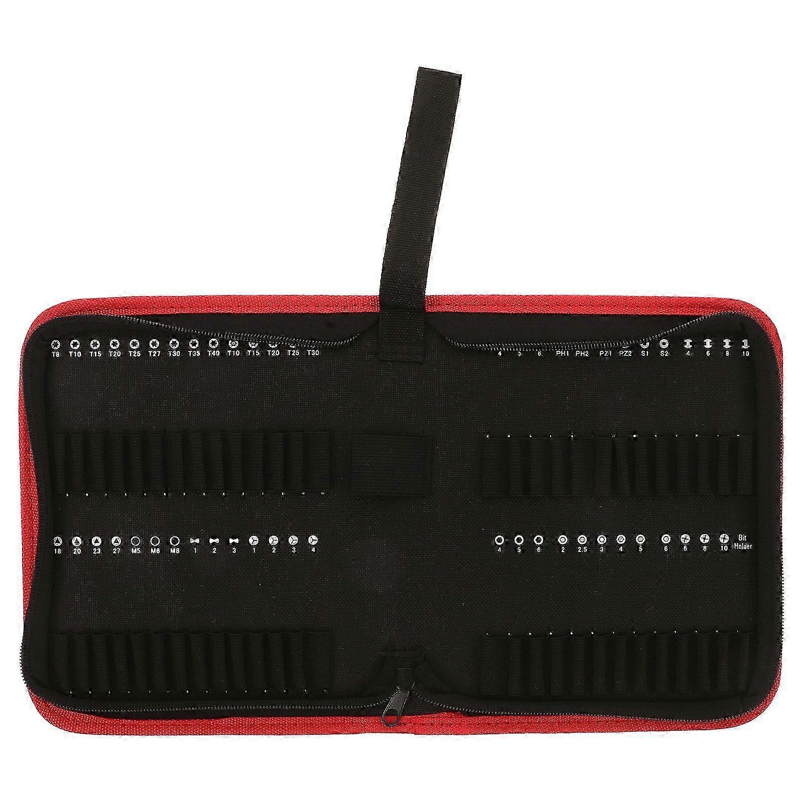 Tool Pouch Driver Bit Oxcompatible withd Cloth Pouch Small Tool Bag compatible with 55pcs Bits