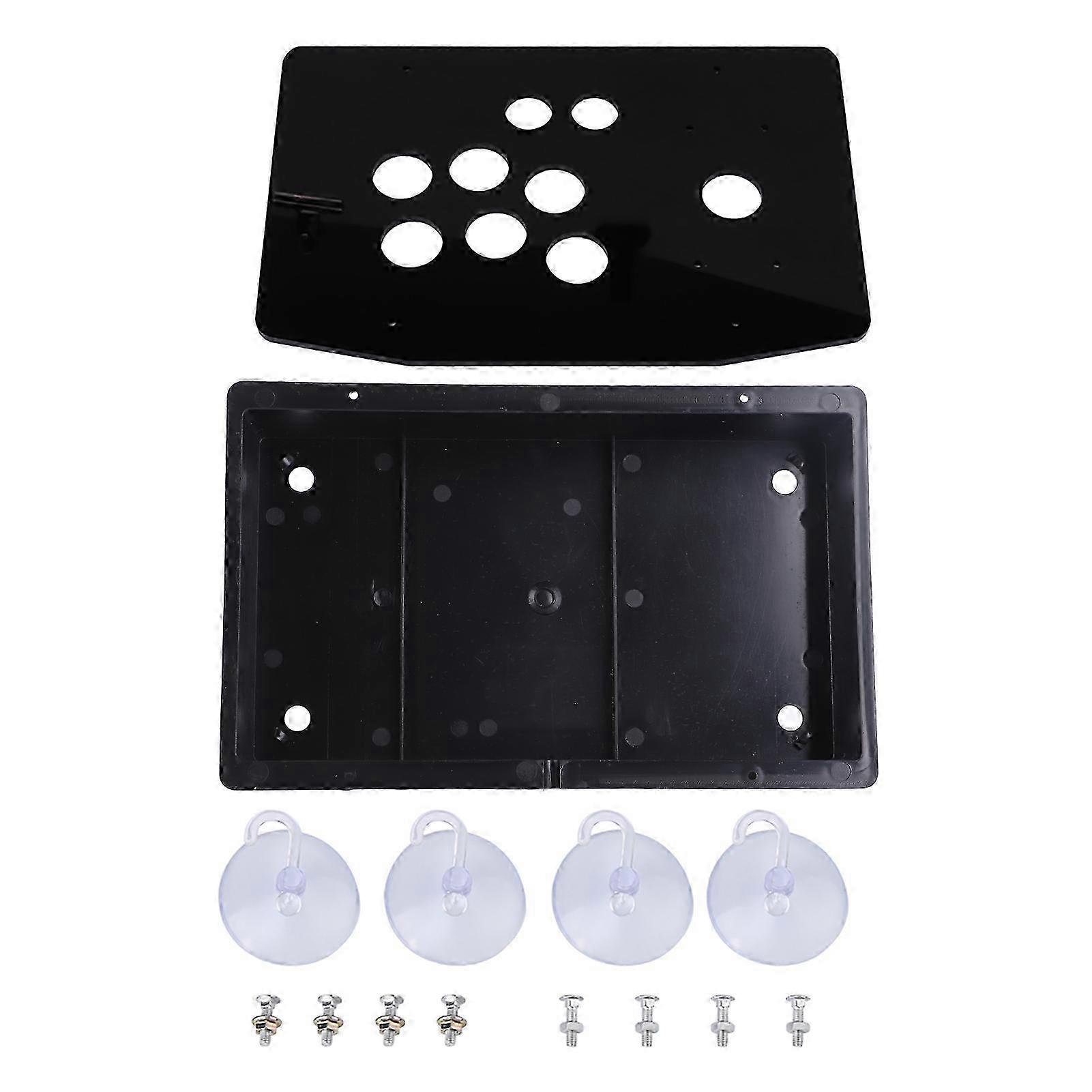 DIY Arcade Game Set with Black Acrylic Panel and Case Replacement Kits