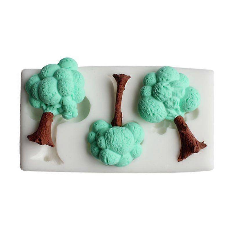 Three small tree-shaped cake decorative molds - 1PC