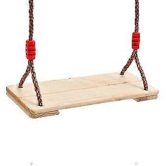 40*16*1.2cm Wooden Swing Children Adults Wooden Swing Seat with Adjustable Ropes compatible with Tree Indoor Outdoor Playground