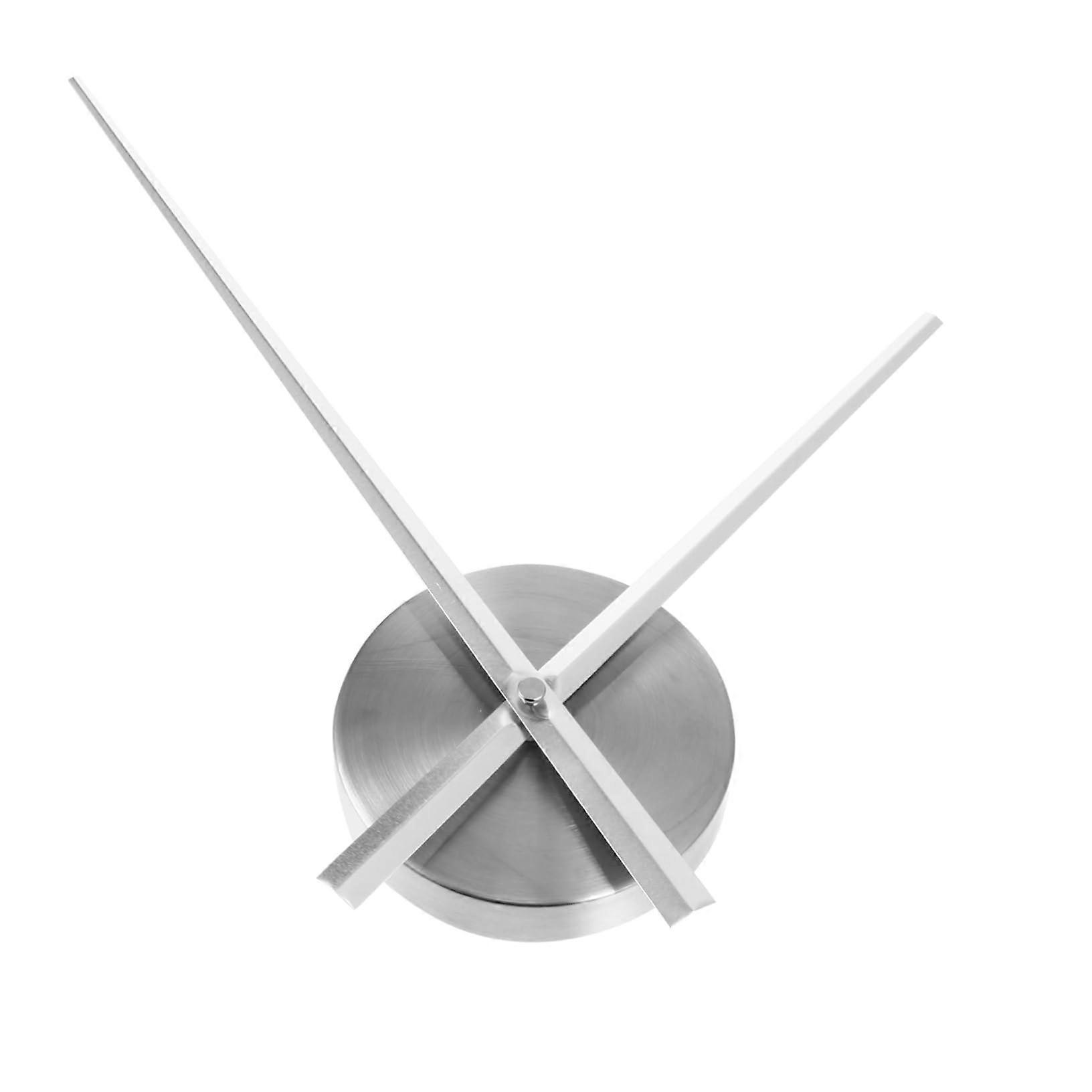 Silver Clock Hands Replacement Kit for Quartz Movement, Silent Operation, Easy DIY Wall Clock