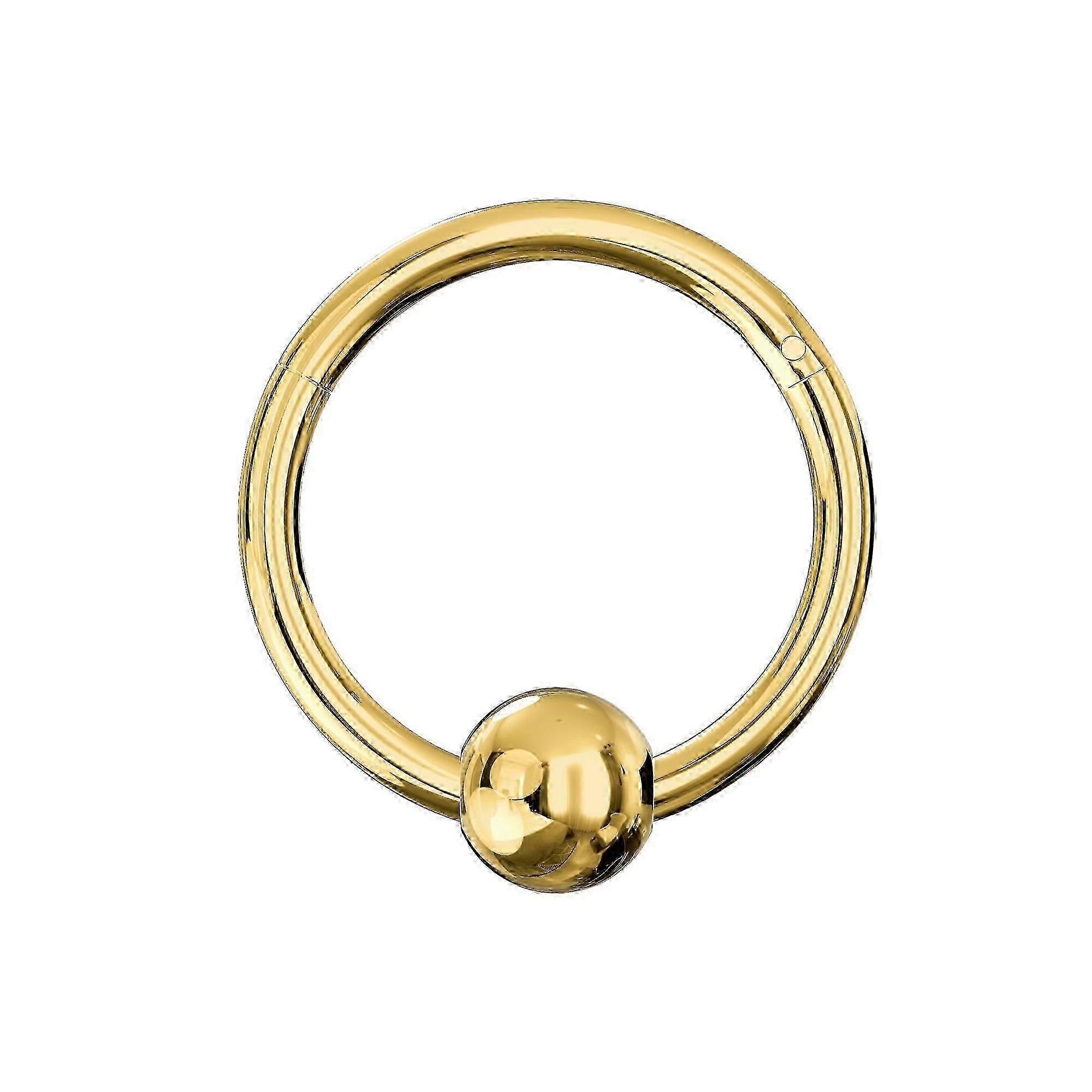 925 Sterling Silver Hinged Segment Clicker Ring s kuličkou