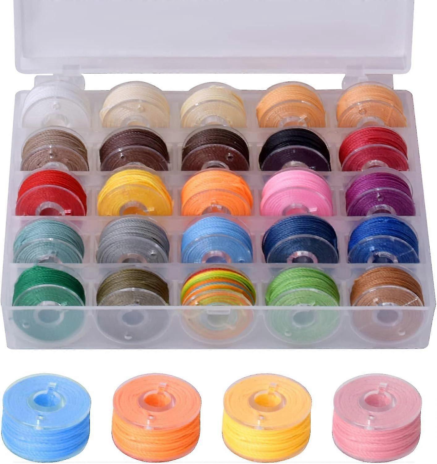 0.55mm Polyester Waxed Thread with Beads - Round Hand Sewing String for Crafts