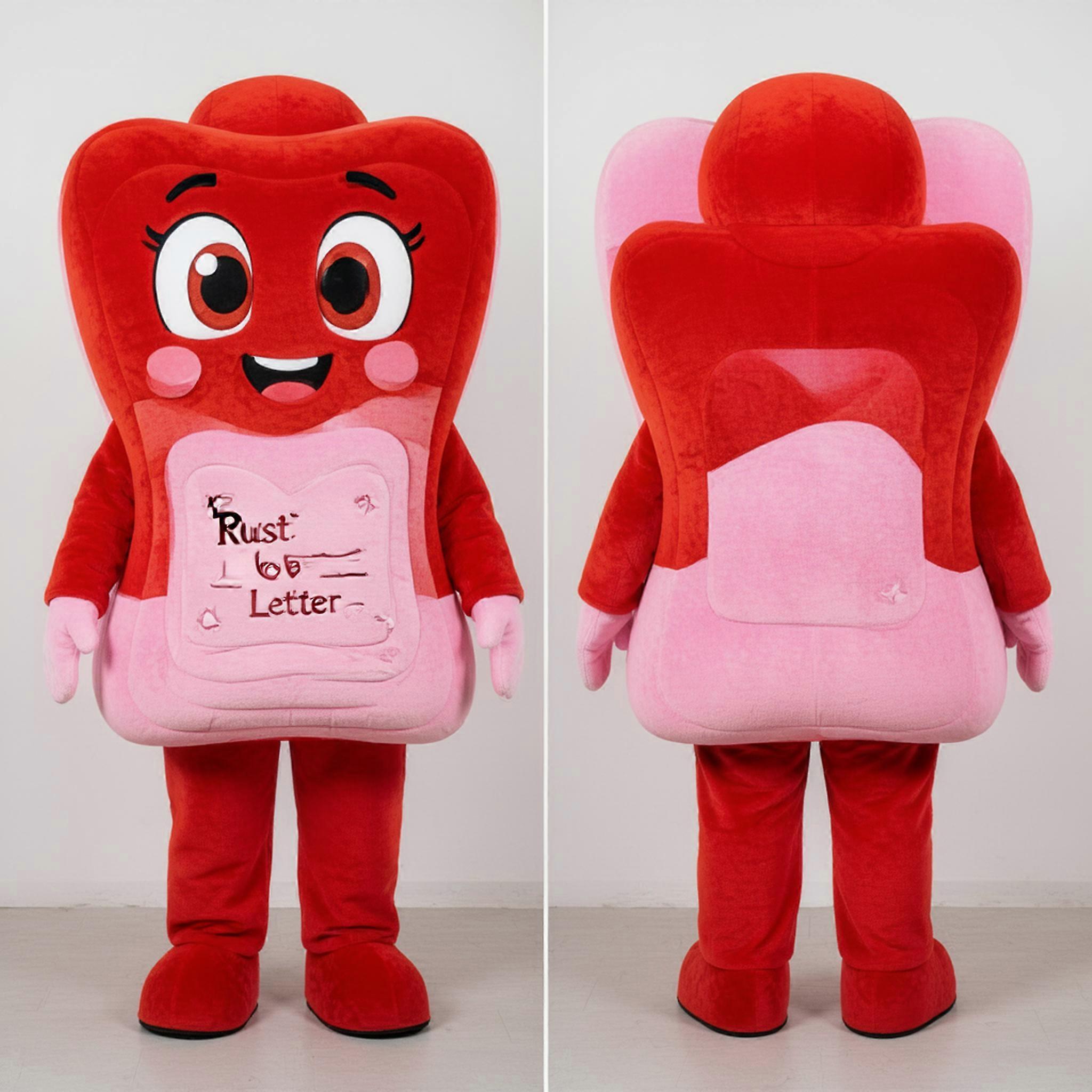 MASTICOT Rust Orange Expressive Love Letter Mascot